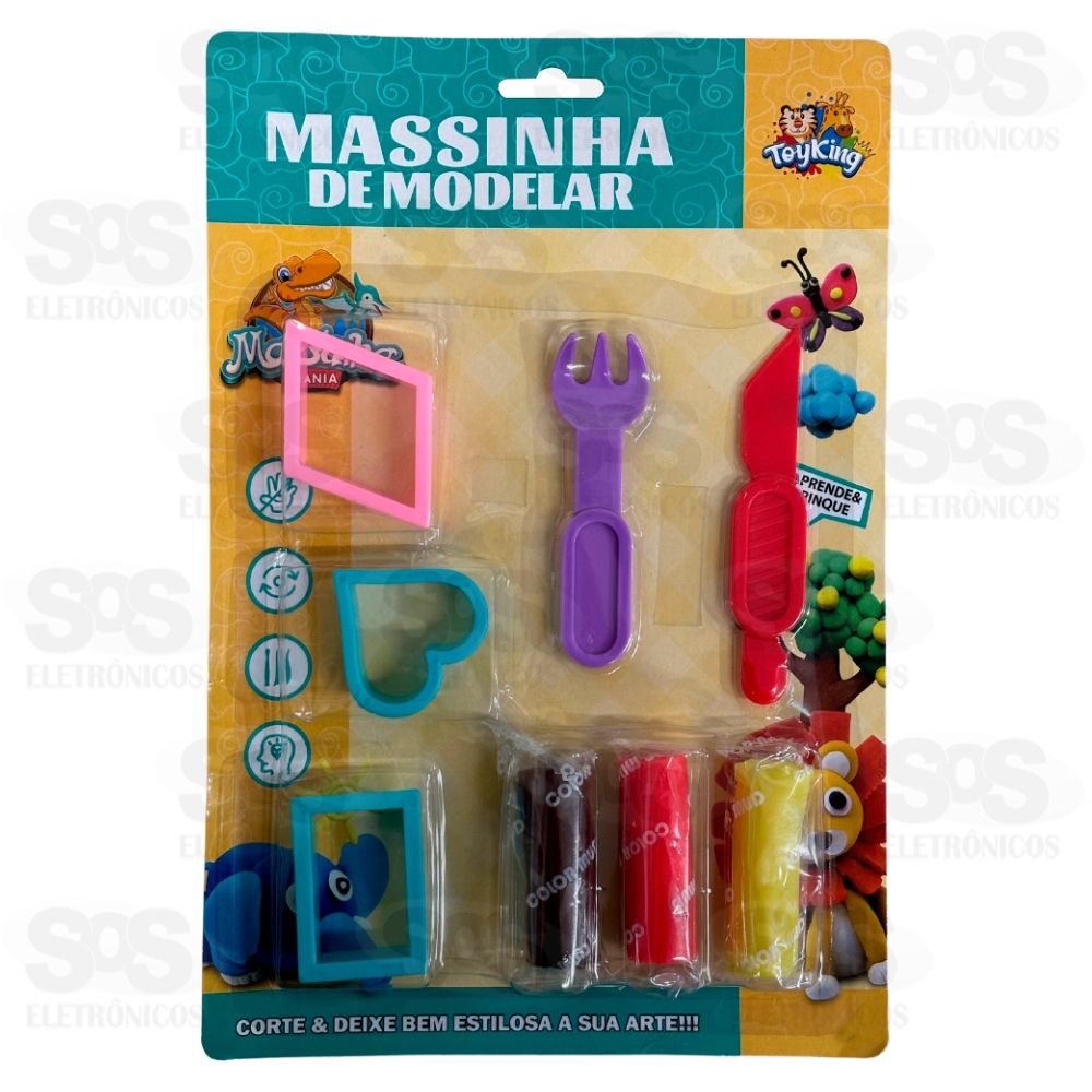 Kit Massinha De Modelar 8 Peas Toy King TK-AB3271