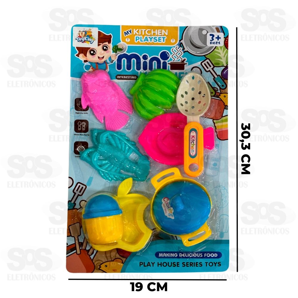 Conjunto Comidinhas Kitchen 9 Peas Toy King TK-AB4003