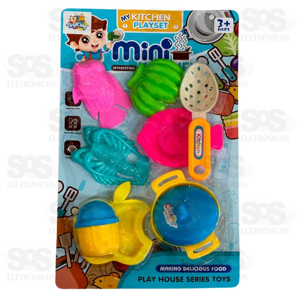 Conjunto Comidinhas Kitchen 9 Peas Toy King TK-AB4003