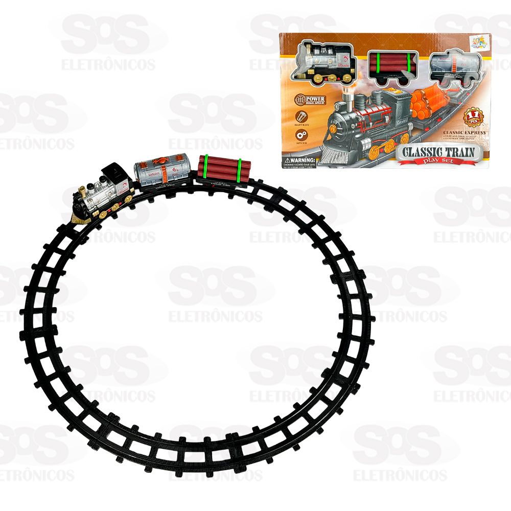 Conjunto Locomotiva Clssica 11 Peas Toy King TK-AB6368