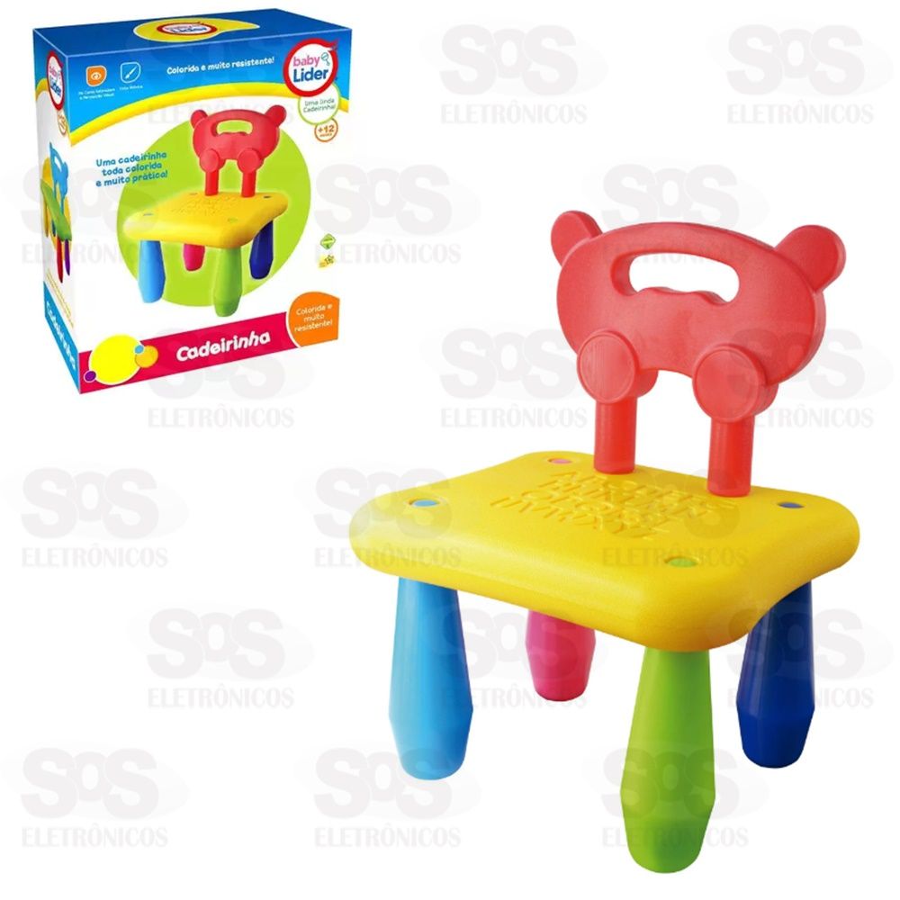 Cadeirinha Infantil Colorida Monta e Desmonta Lider 5670