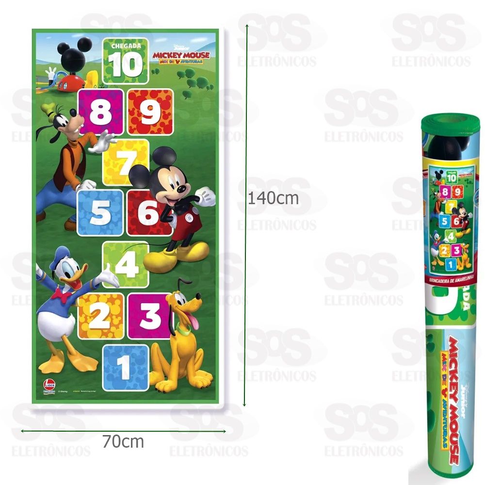 Tapete  Amarelinha Mickey Mouse Lider 402