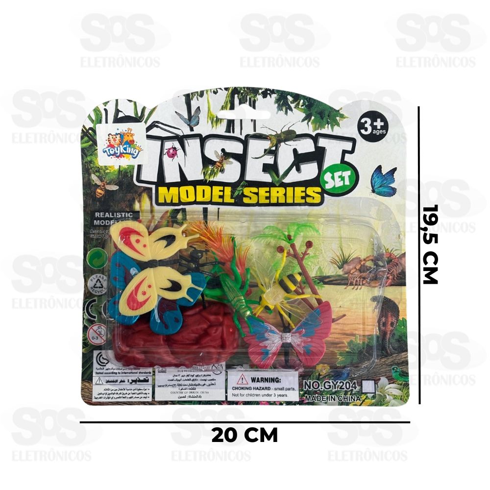 Kit De Insetos Com 12 Peas Toy King TK-AB5093