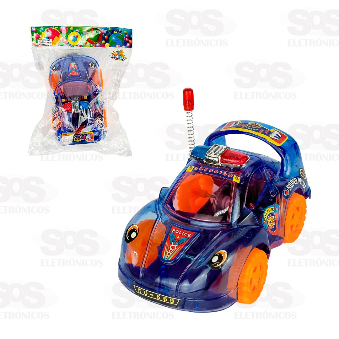 Carrinho De Polícia À Fricção Toy King TK-AB5198