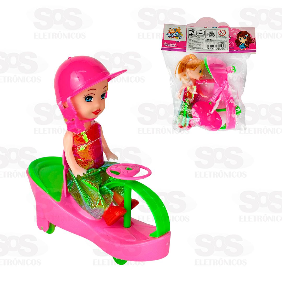 Boneca Com Motoca Toy King TK-AB5765