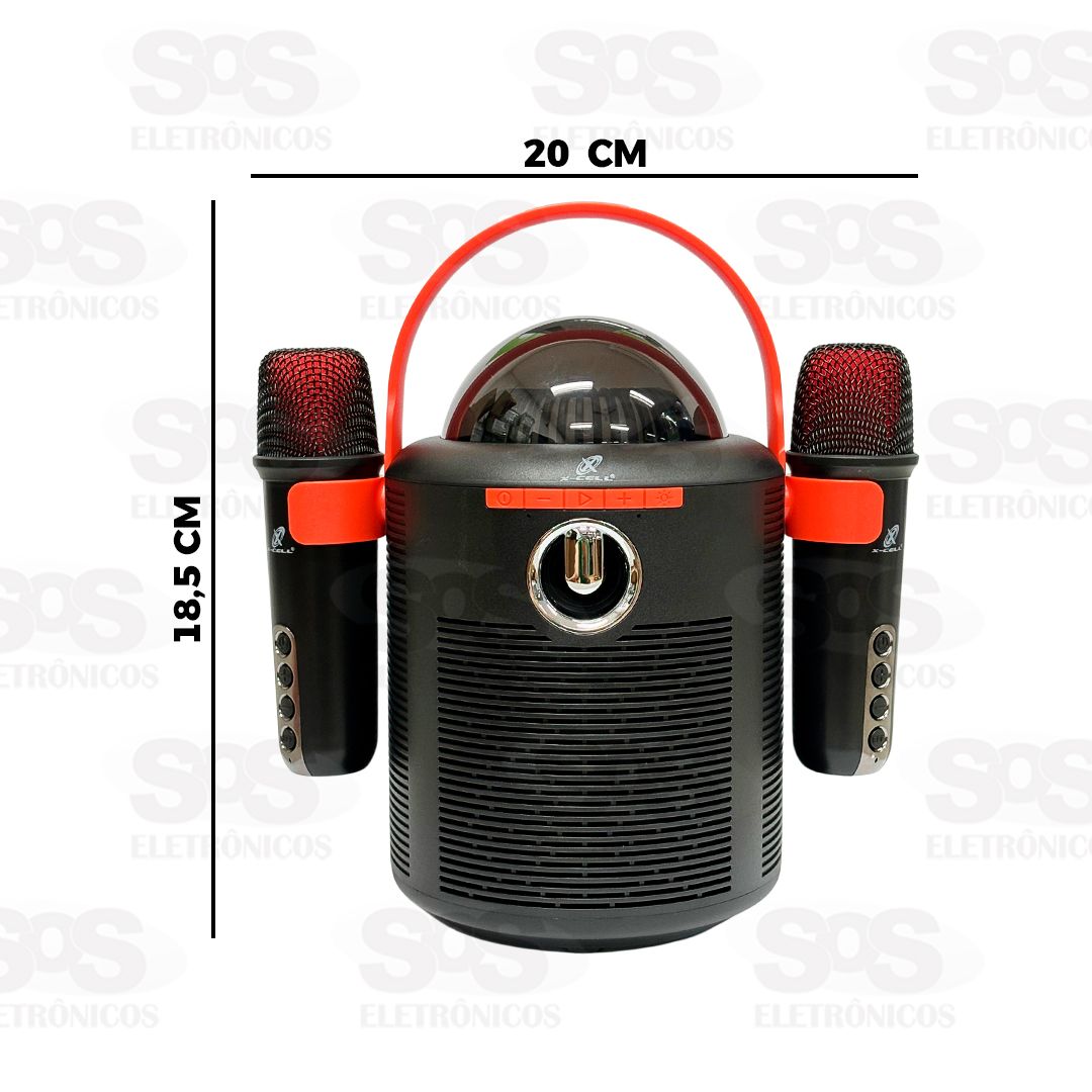 Caixa De Som 30W Com Microfone Sem Fio X-Cell XC-KB-02