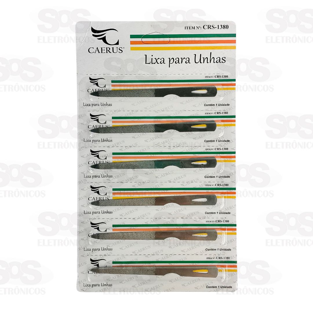 Lixa Para Unhas Ao 6 Unidades Caerus CRS-1380