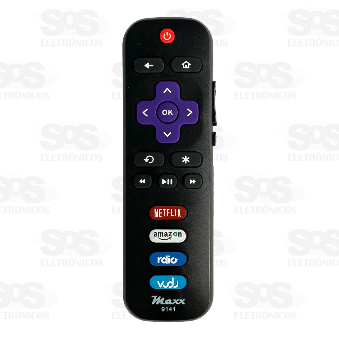 Controle Remoto TCL SmartTV Netflix/Amazon Maxx 9141