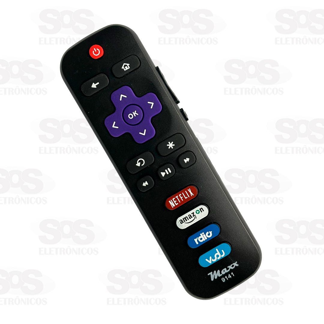 Controle Remoto TCL SmartTV Netflix/Amazon Maxx 9141