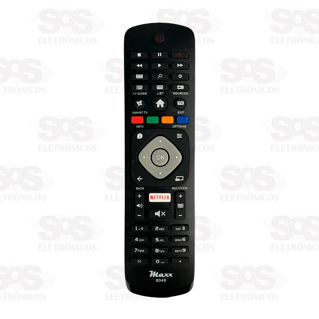 Controle Remoto Philips SmartTV Netflix Maxx 8049 KA-3889