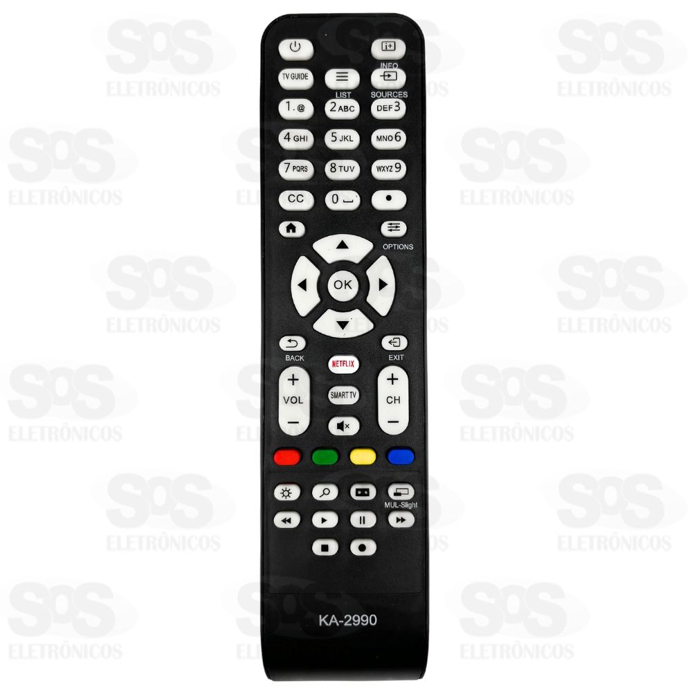 Controle Remoto Aoc SmartTV Netflix Kapbom KA-2990