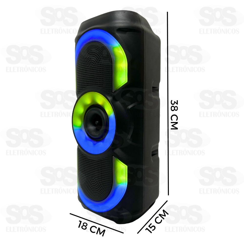 Caixa De Som Grande 30W RGB Altomex AL-3637