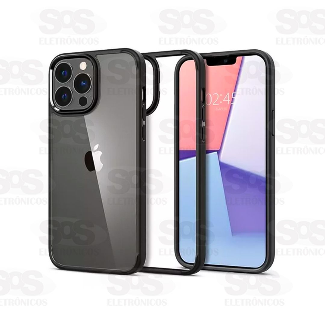 Capa Transparente Com Borda Iphone 15 Cores Sortidas