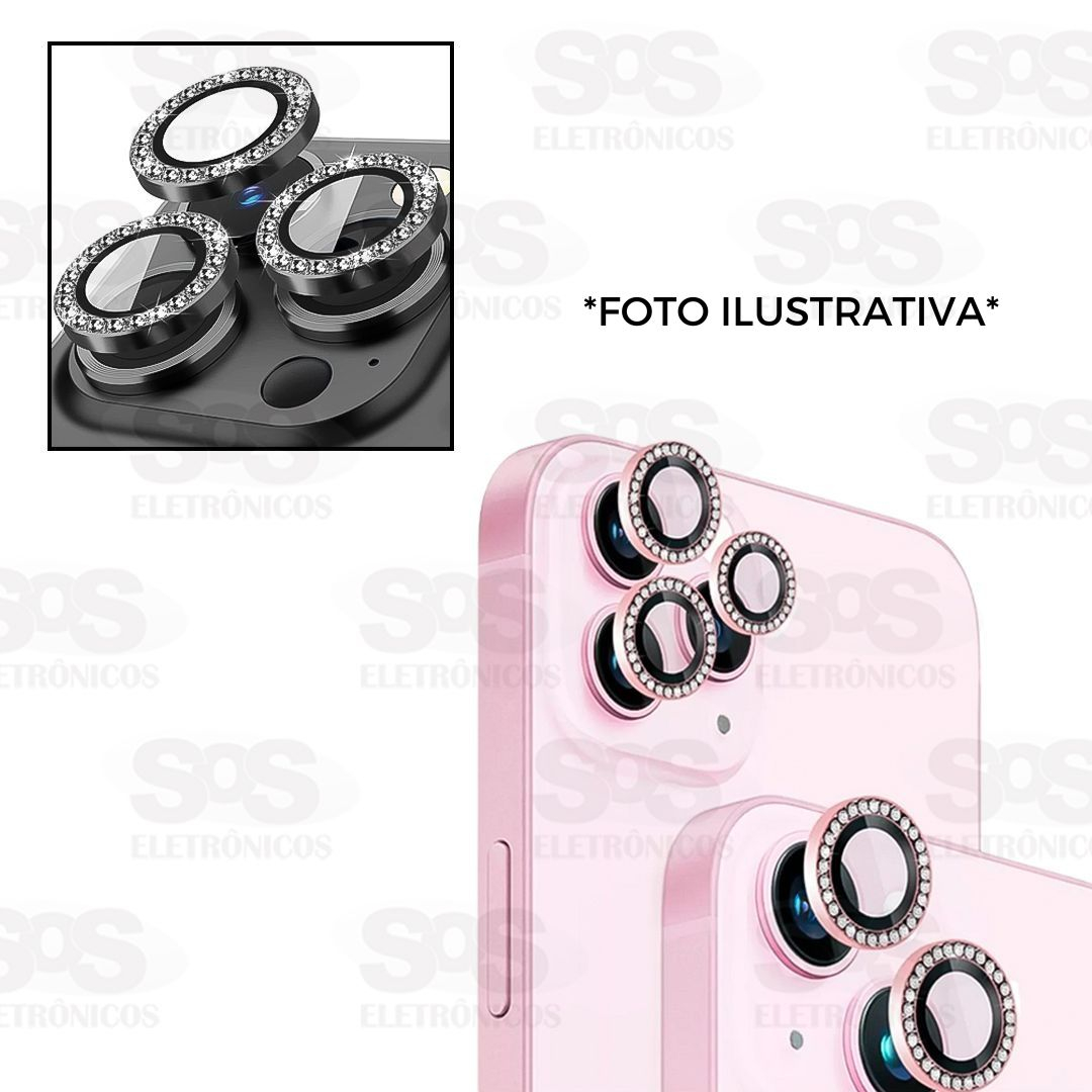 Lente De Cmera Com Strass Diamante Iphone 11 Pro Max