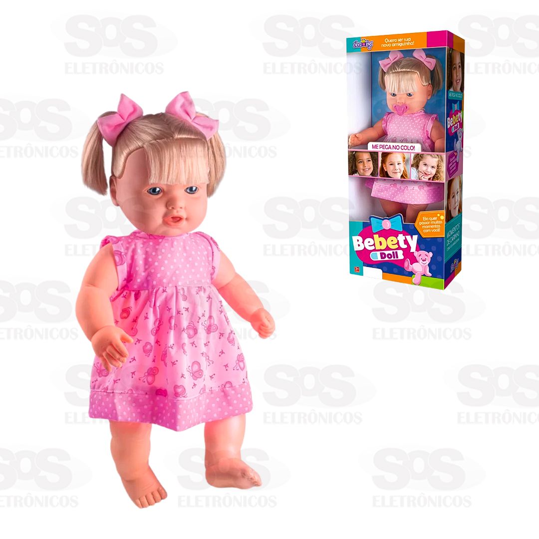 Boneca Bebety Doll Loira 52cm Nova Toys 1131