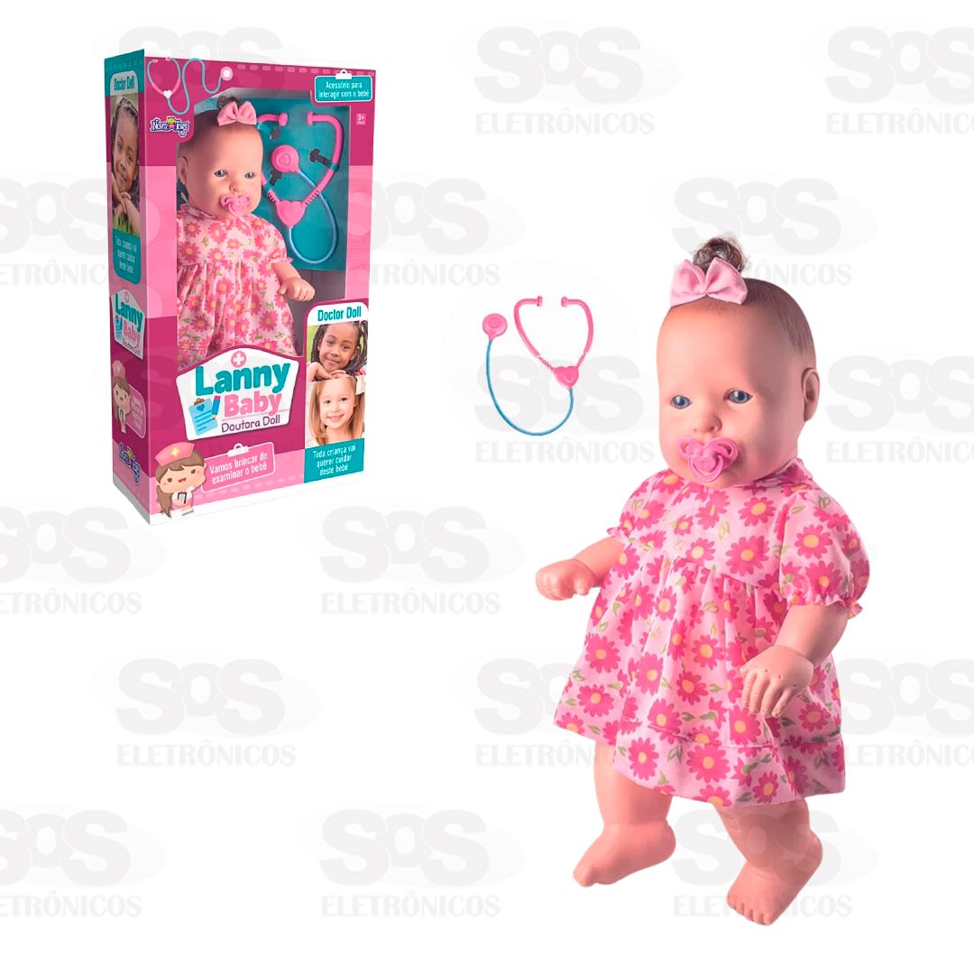 Boneca Lanny Baby Doutora Doll 47cm Nova Toys 1147