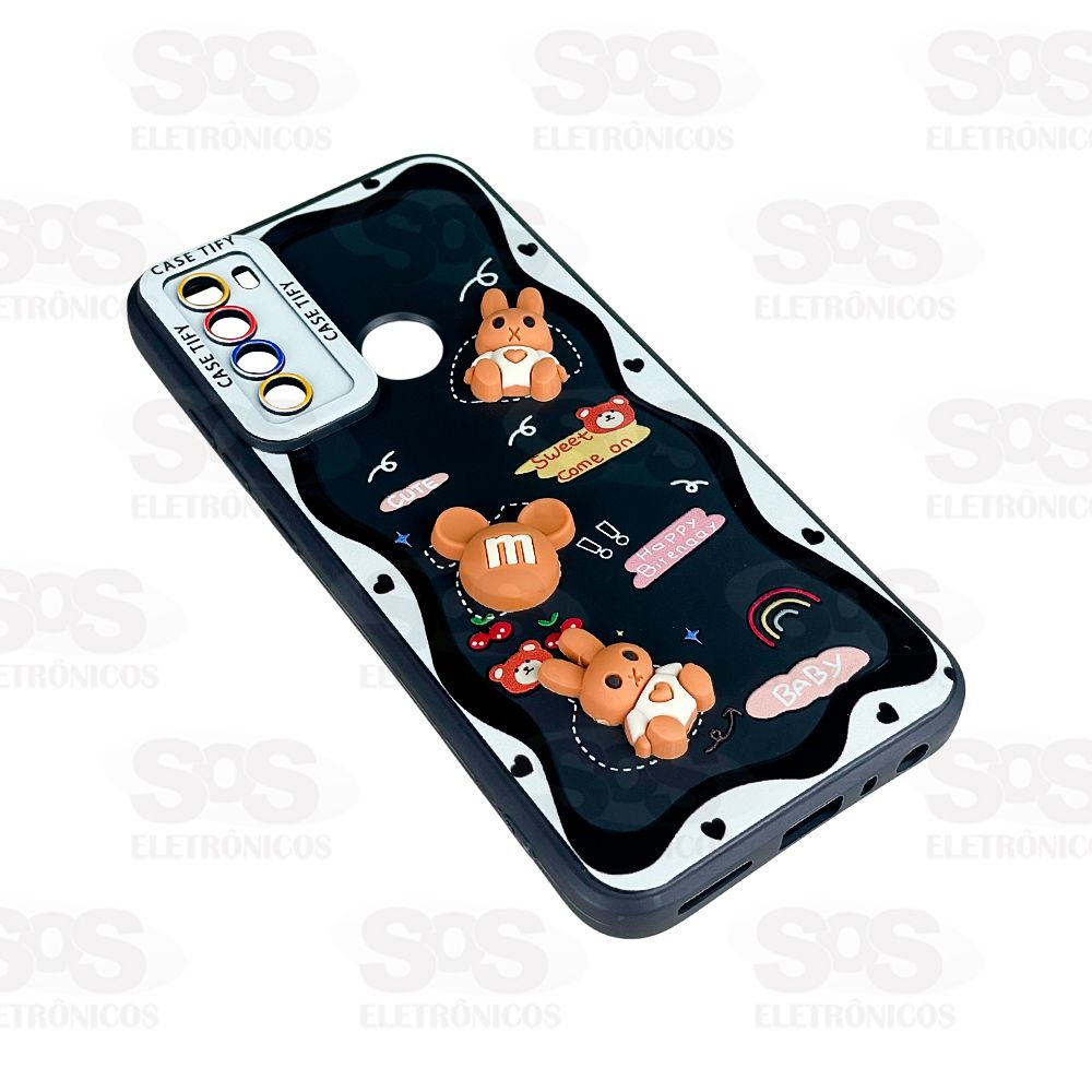 Capa 3D Ursinhos Cute Soft Samsung A20