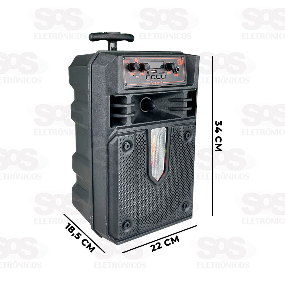 Caixa De Som 10W Com Microfone e Controle KTS-1631