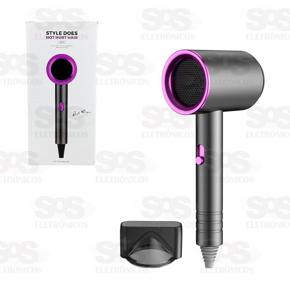 Secador De Cabelo Profissional 220V Ar Quente e Frio V03