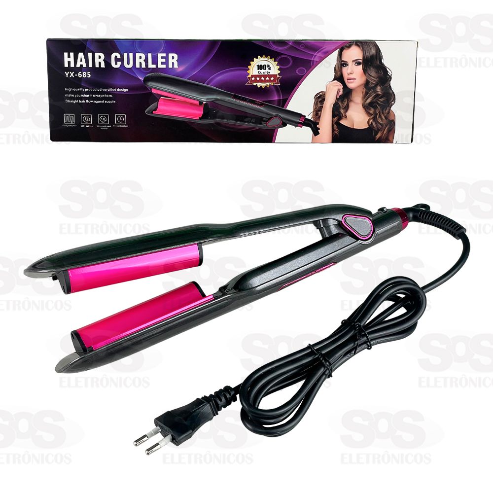 Chapinha Modeladora De Cabelo Com Painel Bivolt YX-685