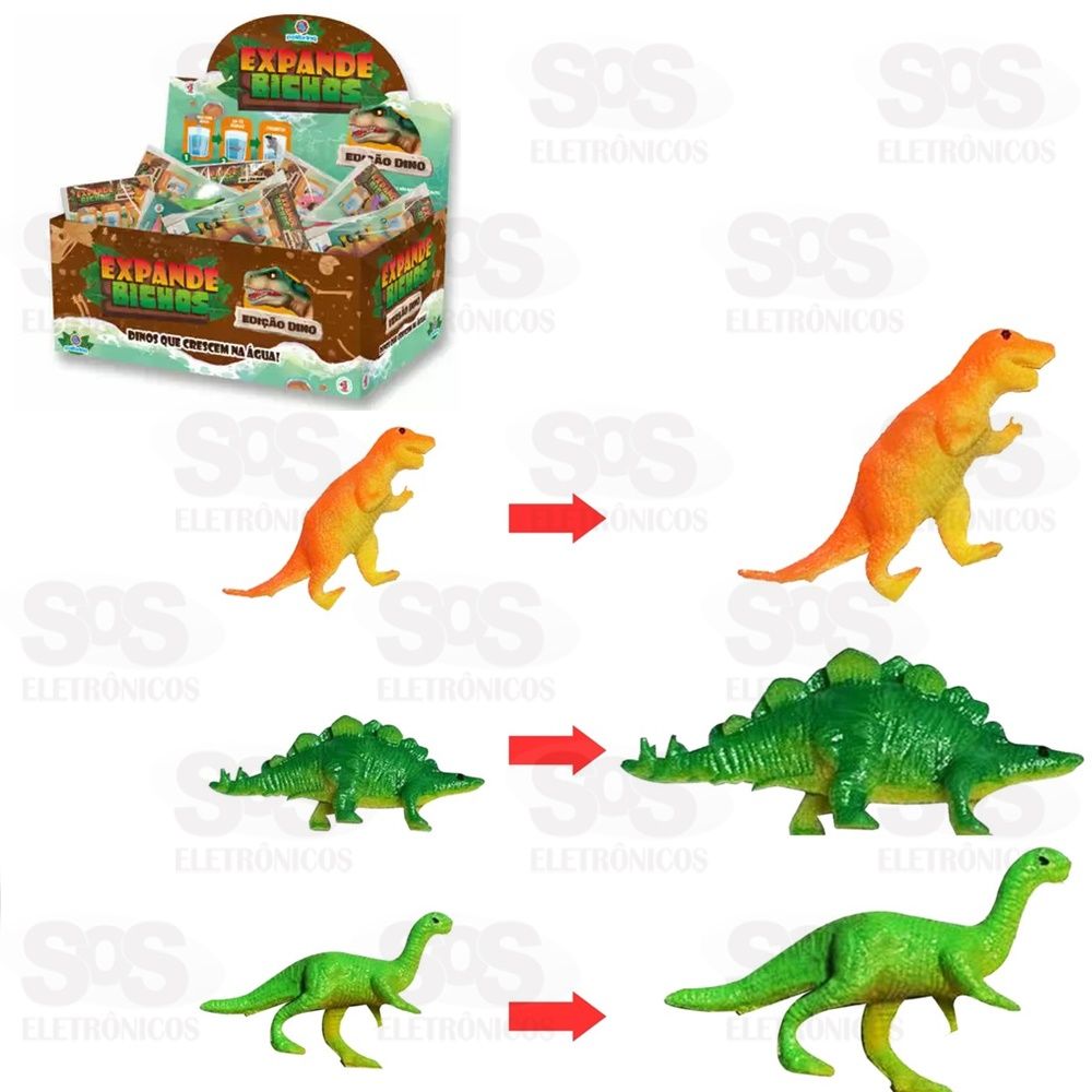 Dinossauro Expande Cresce na gua Unidade Polibrinq 2005