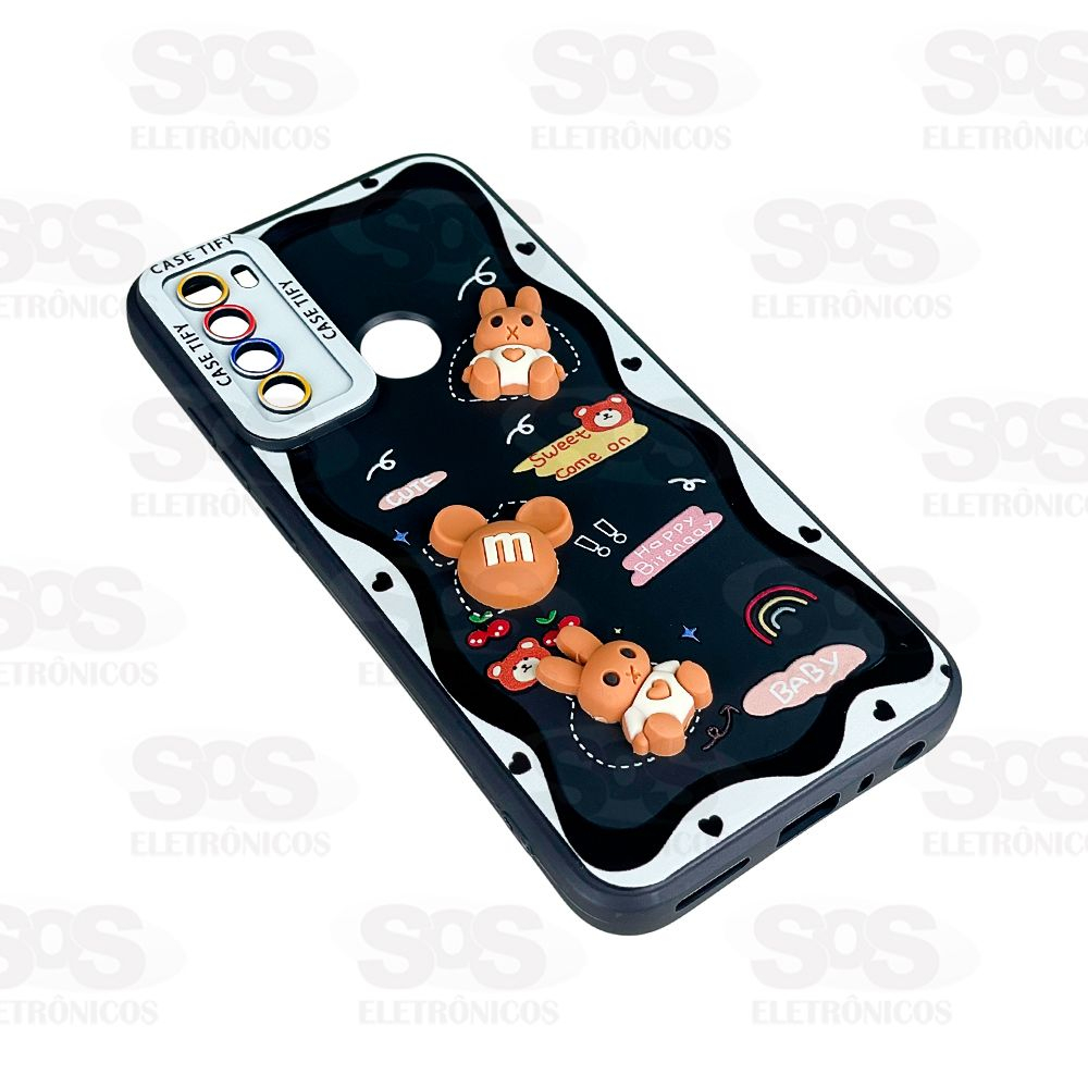 Capa 3D Ursinhos Cute Soft Redmi 9A