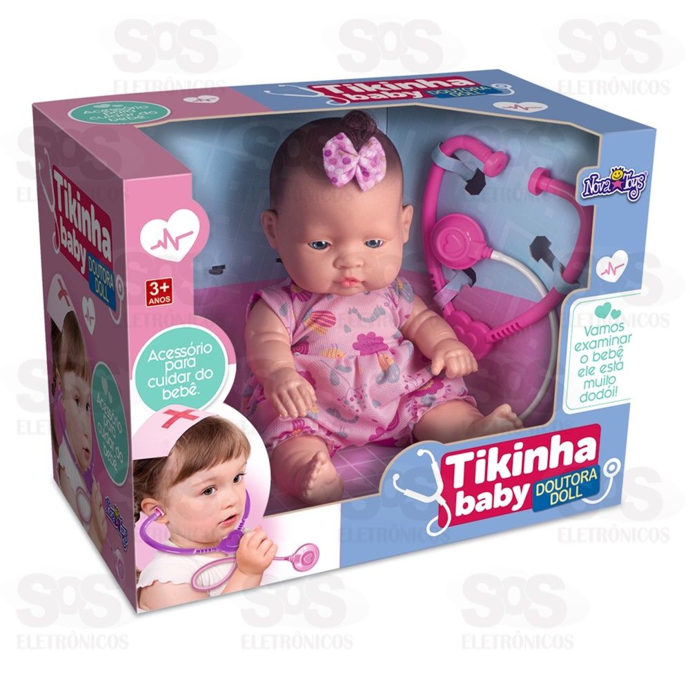 Boneca Tikinha Baby Doutora Doll Nova Toys 1133