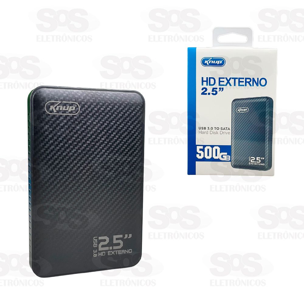 Hd externo 2 5 polegadas 500gb knup kp hd810