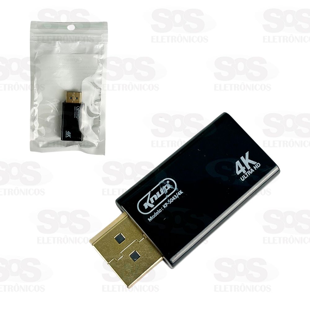 Adaptador Conector HDMI Para DisplayPort 4K Knup KP-5043/4K