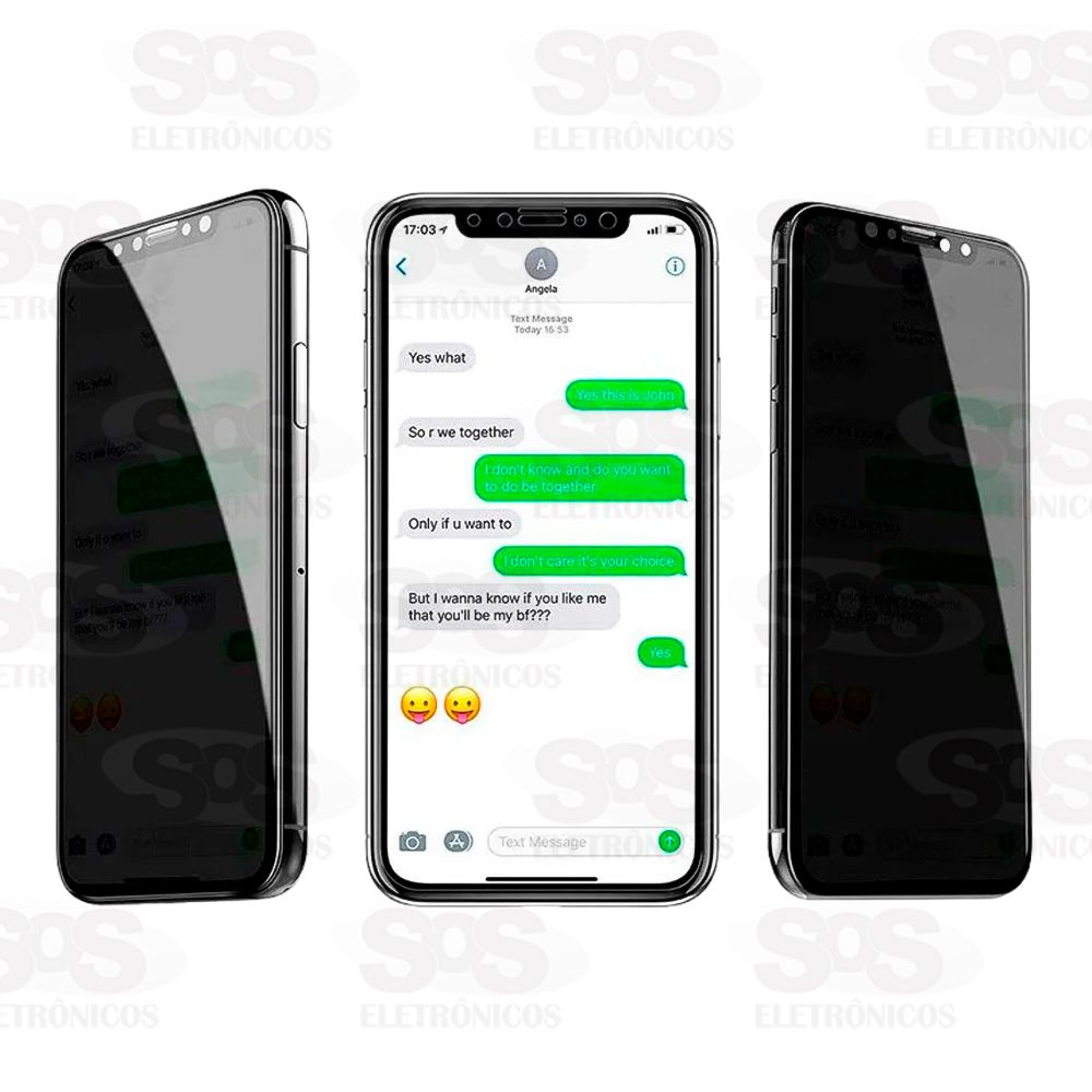 Pelcula Cermica Privacidade Preta Samsung S21 Ultra
