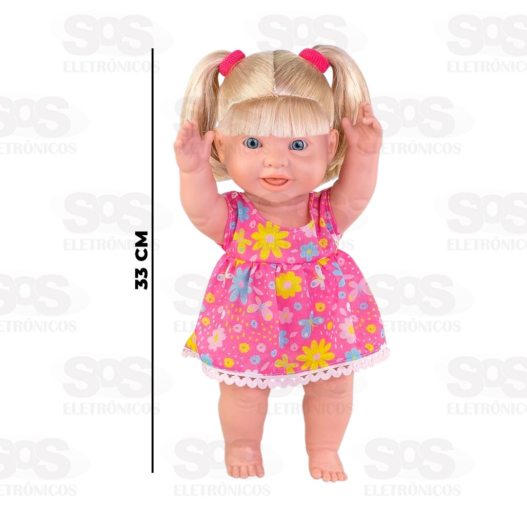 Boneca Meninas Brasileiras Loira 33CM Milk 640