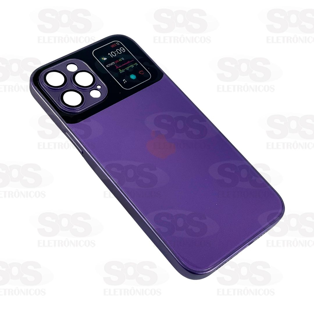 Capa De Vidro Borda Macia Cores Variadas Iphone 14 Pro Max