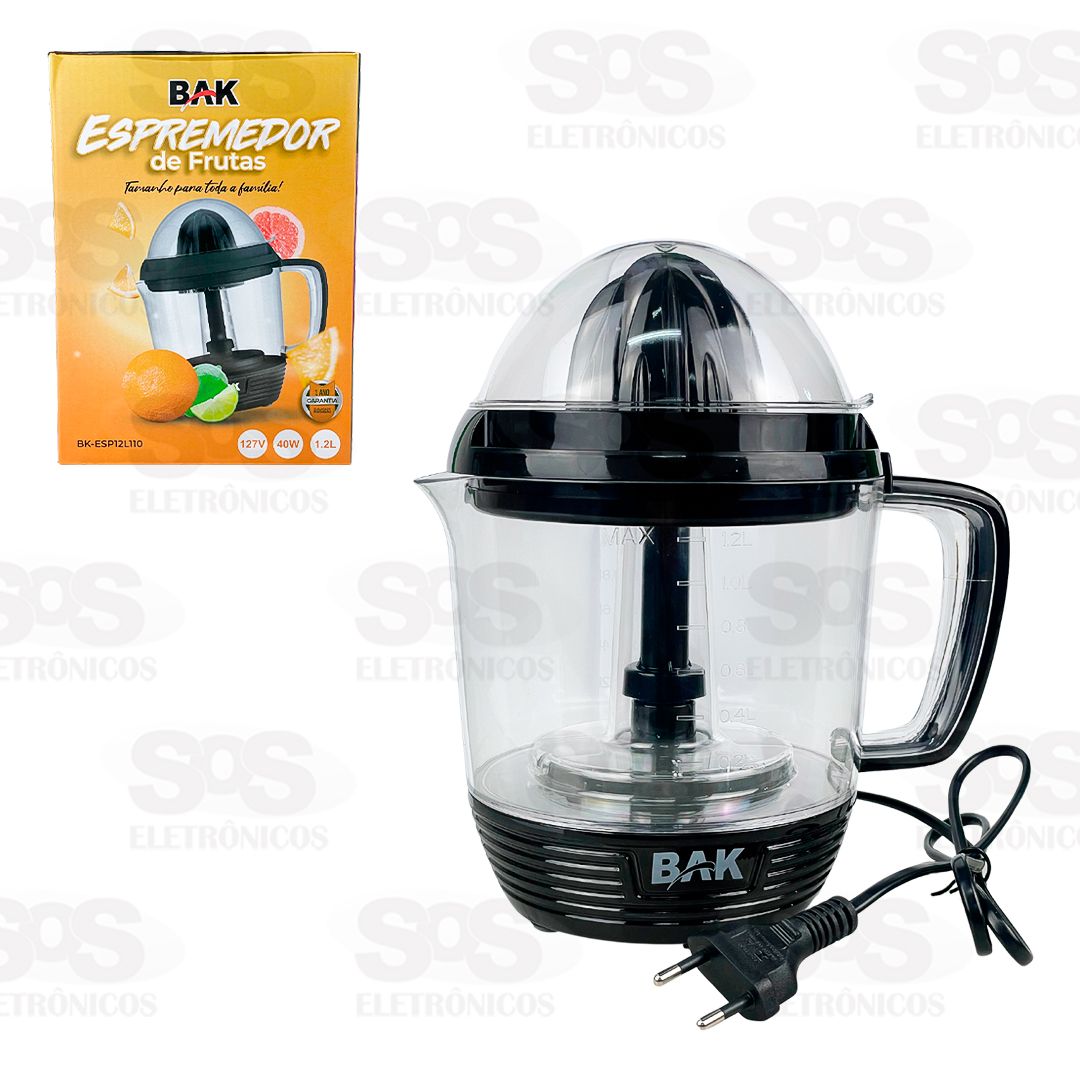 Espremedor De Frutas 1.2 Litros Bak BK-ESP12L110