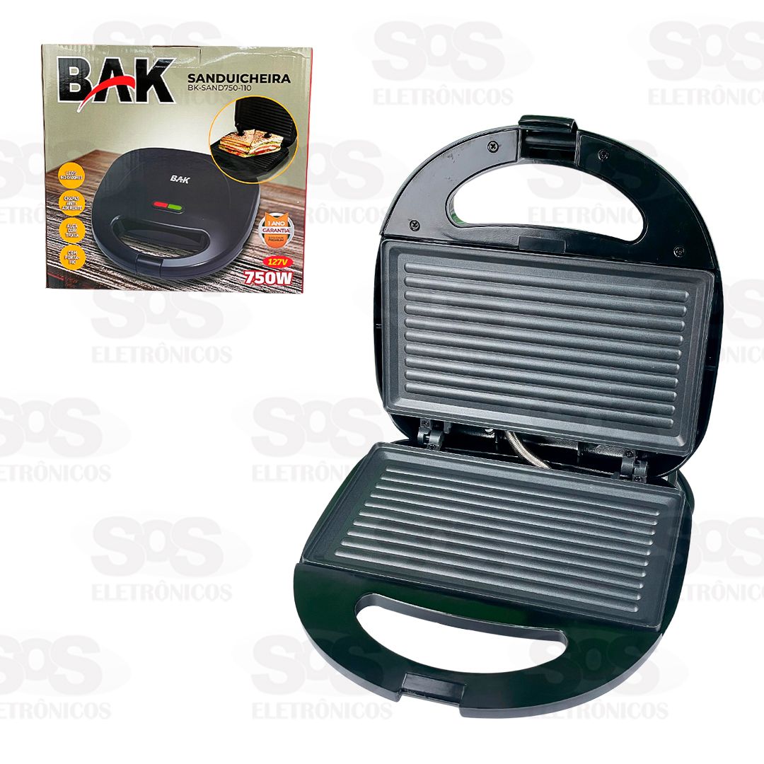 Sanduicheira Eltrica 750W Bak BK-SAND750-110