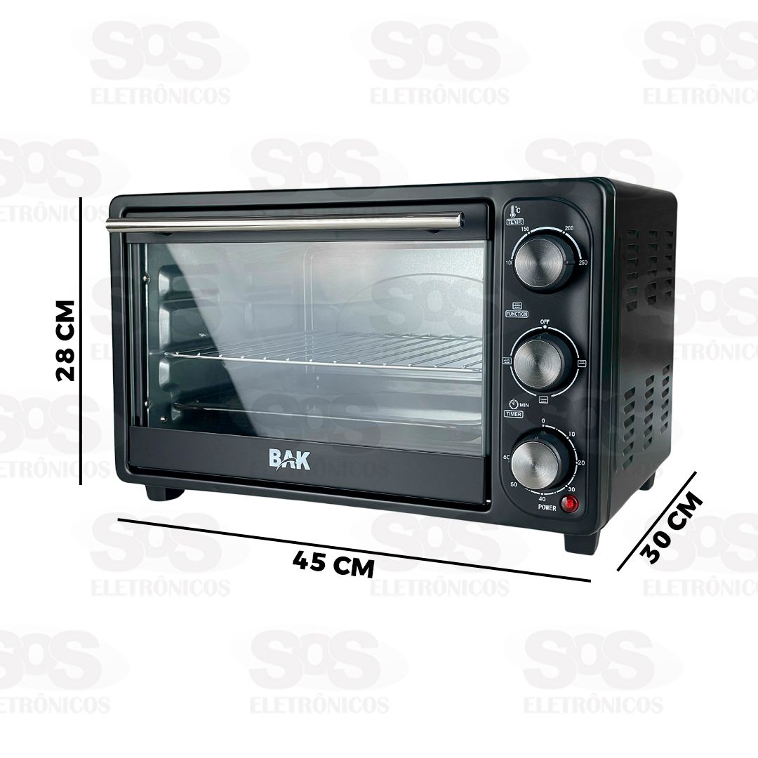 Forno Eltrico Com Timer 21 Litros Bak BK-FE21L-110