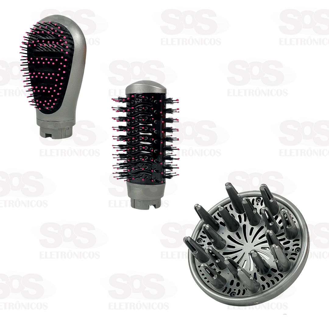 Escova De Cabelo Modeladora Com 4 Acessrios 110V Altomex DJ-044