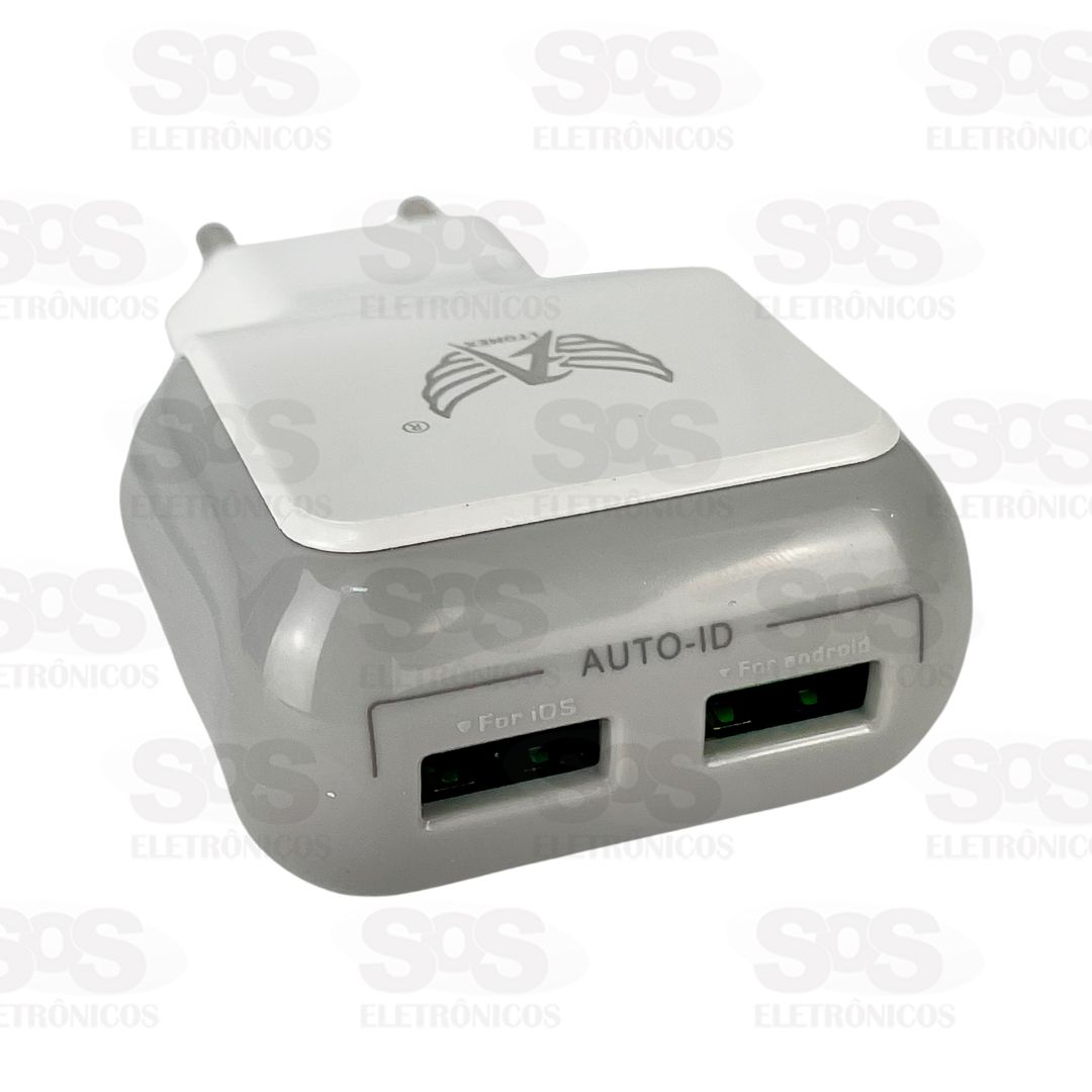 Carregador 2 USB 6.8A Com Cabo Micro USB V8 Altomex AL-5019-V8