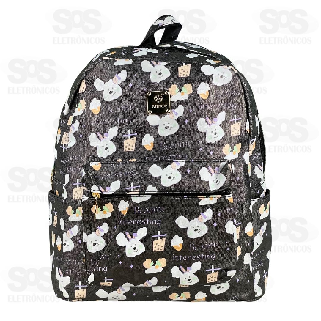 Mochila Feminina 4 Bolsos Estampas Fofinhas Altomex AL-07-3012