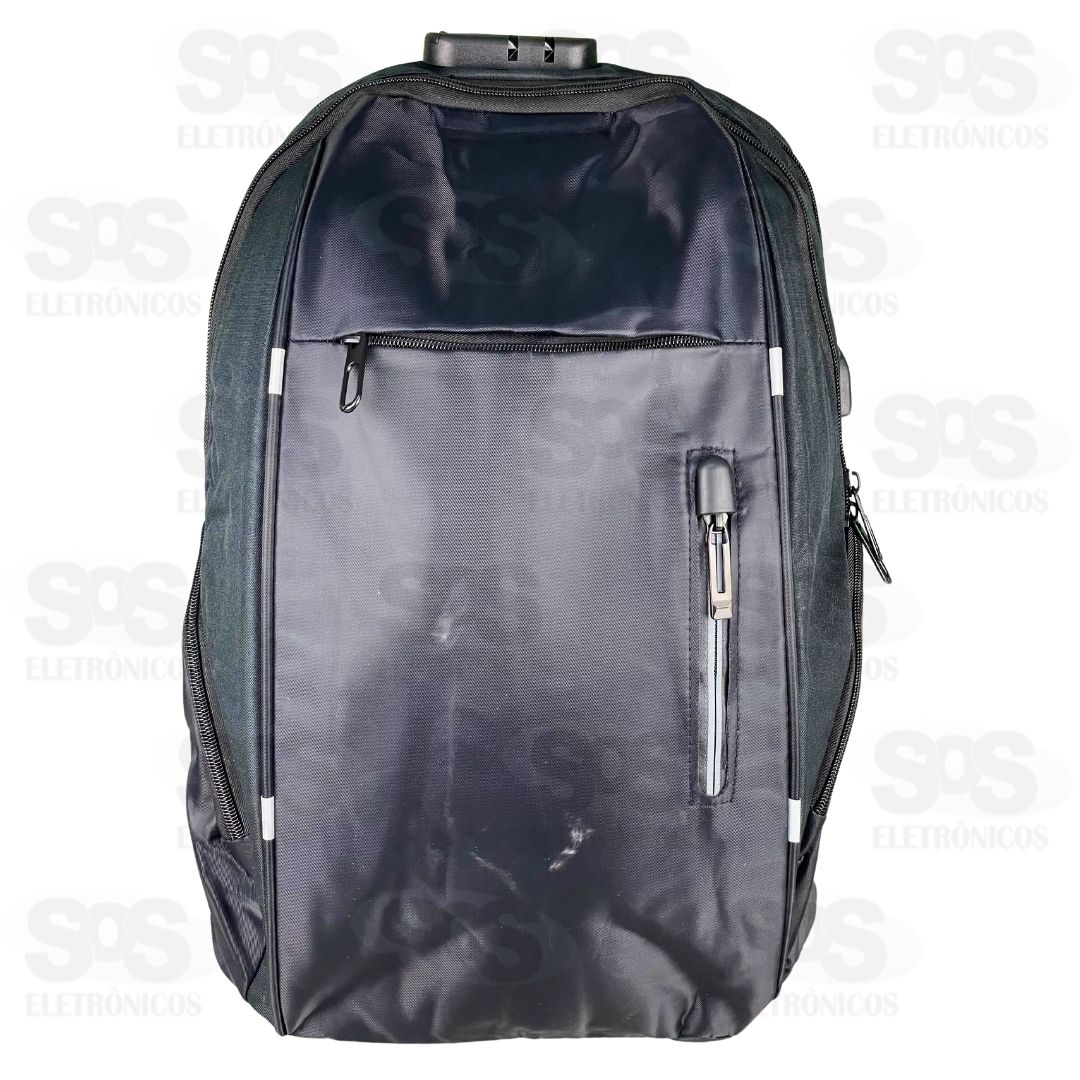 Mochila Empresarial Com Senha 6 Bolsos AL-C-3302