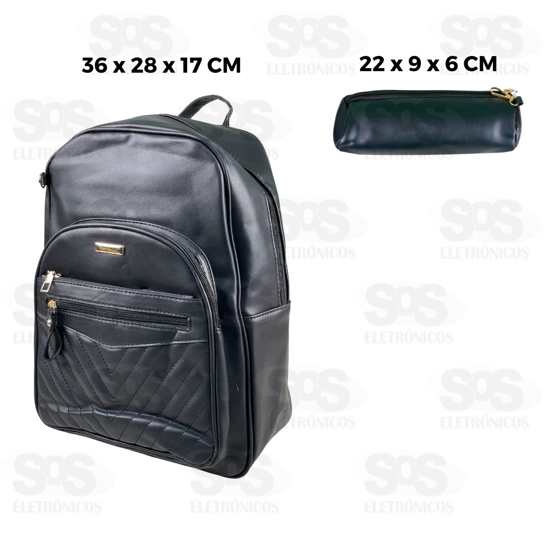 Mochila Fashion 5 Bolsos Com Estojo Altomex AL-07-1069