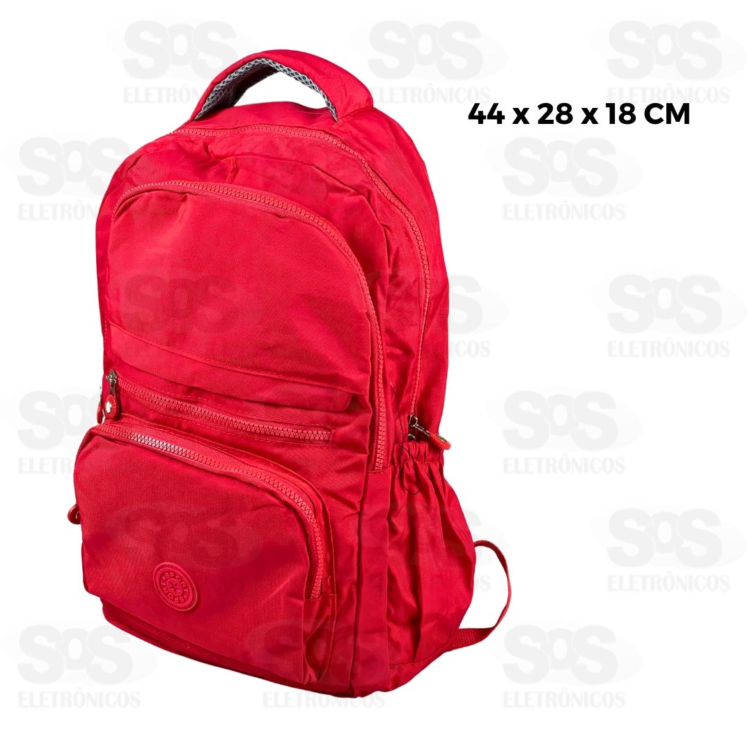 Mochila Universitria 6 Bolsos Cores Variadas AL-C-10215