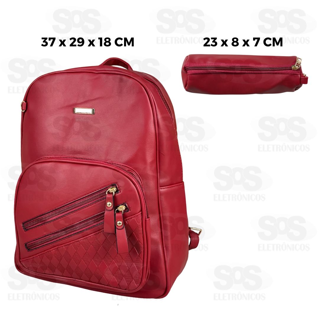 Mochila Fashion 5 Bolsos Com Estojo Altomex AL-07-1070