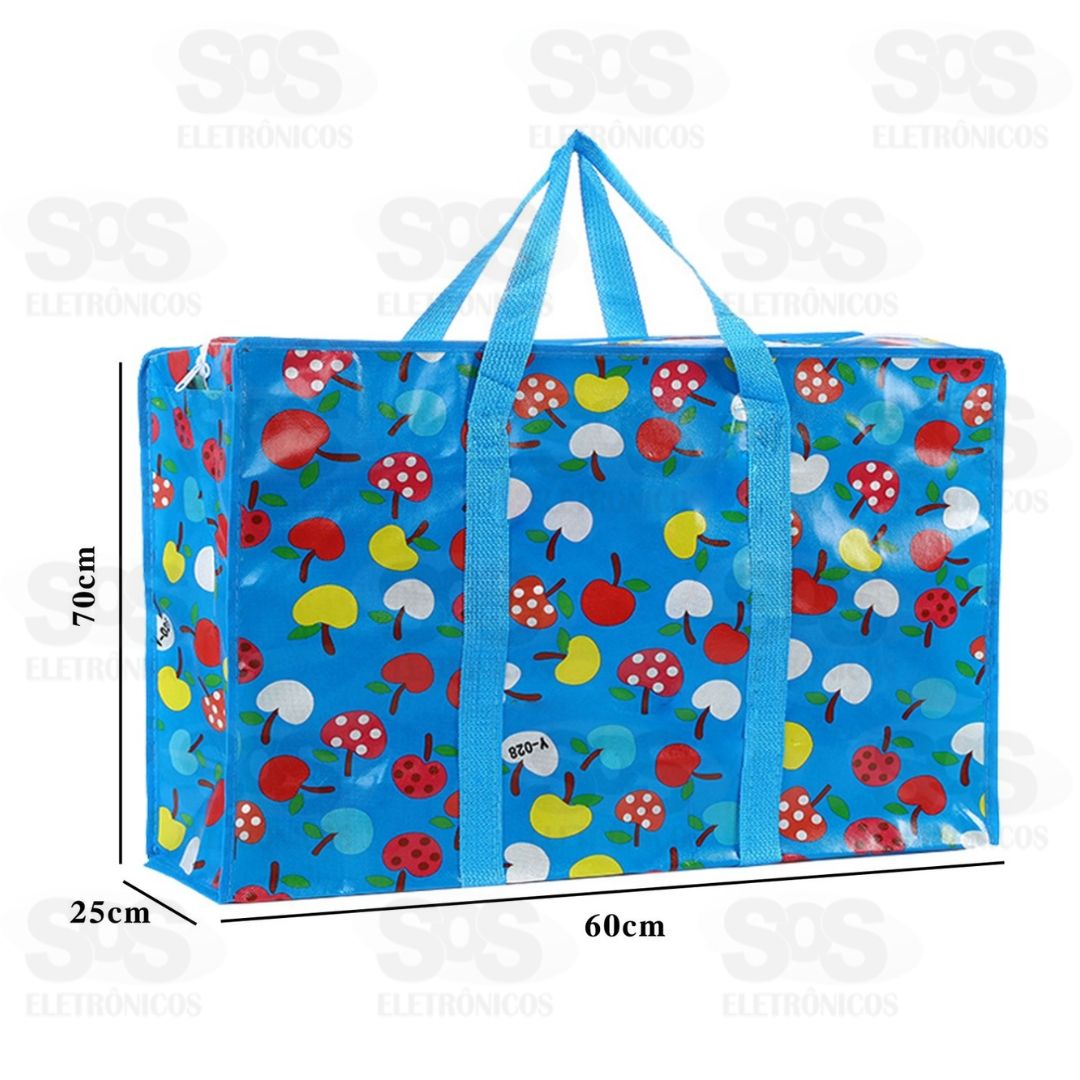 Sacola de Nylon Com Zper 70x60x25CM Altomex HZ-07-0010