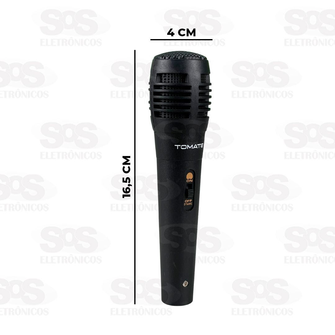 Microfone Dinmico Com Fio 3 Metros Tomate MT-1010