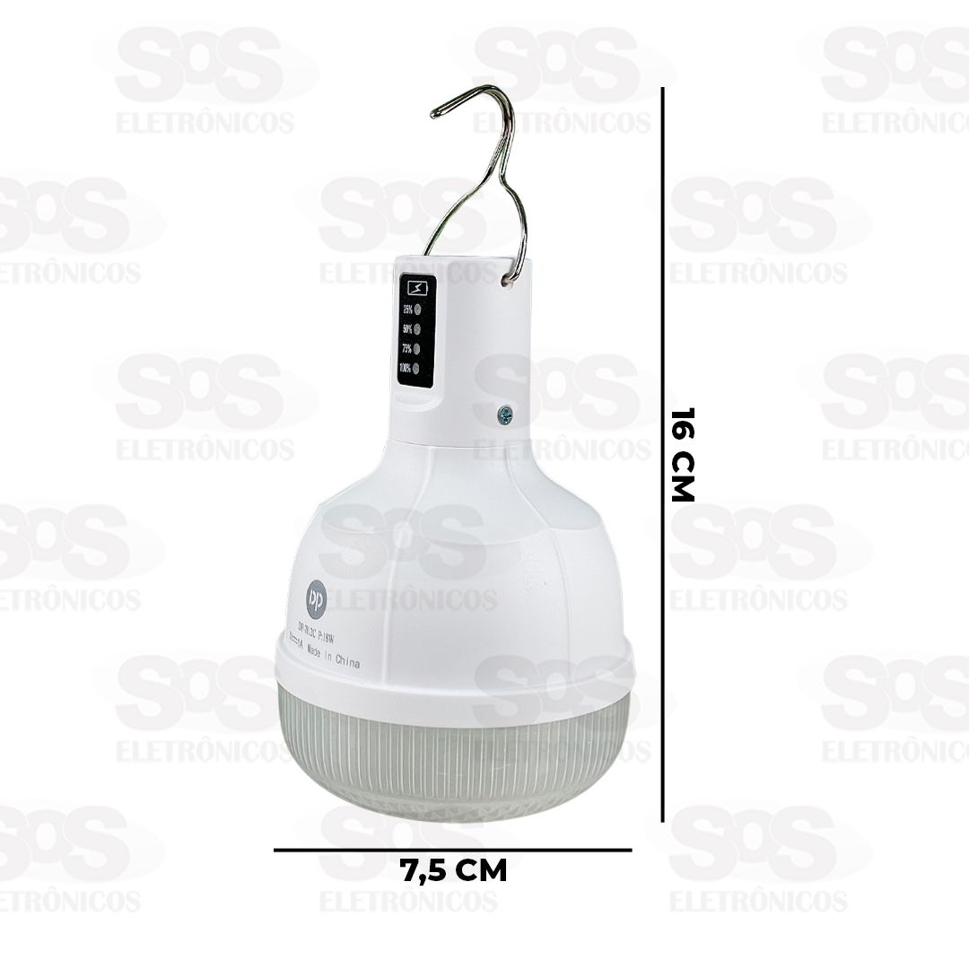 Luminria LED 18W Emergncia Recarregvel DP-7812C