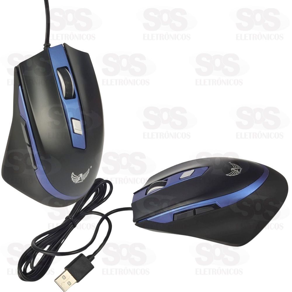 Mouse Gamer 3200 DPI Com Fio USB Altomex A-G701