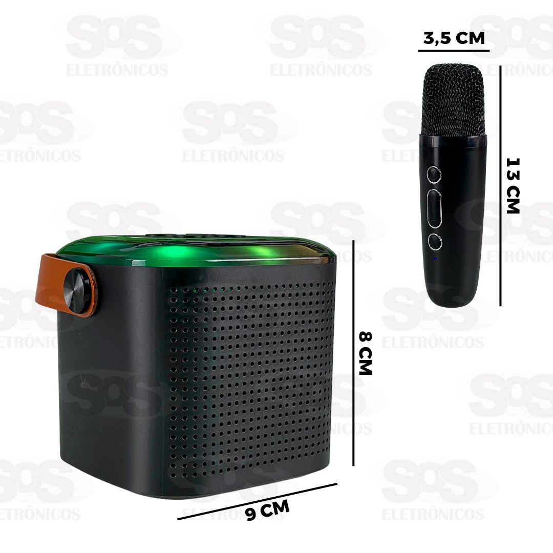 Mini Caixa de Som 10W Com Microfone Alterador de Voz Xtrad WS-887
