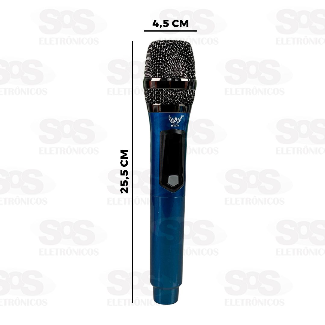 Kit 2 Microfone Sem Fio Dinmico Com Painel Altomex M-997W