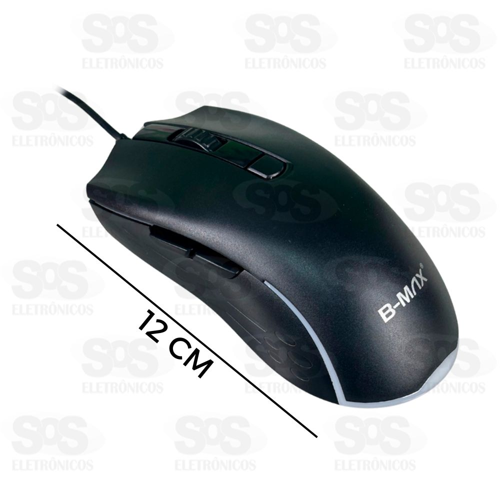 Mouse Gamer 3600 DPI Com Fio USB 3.0 B-Max BM-613