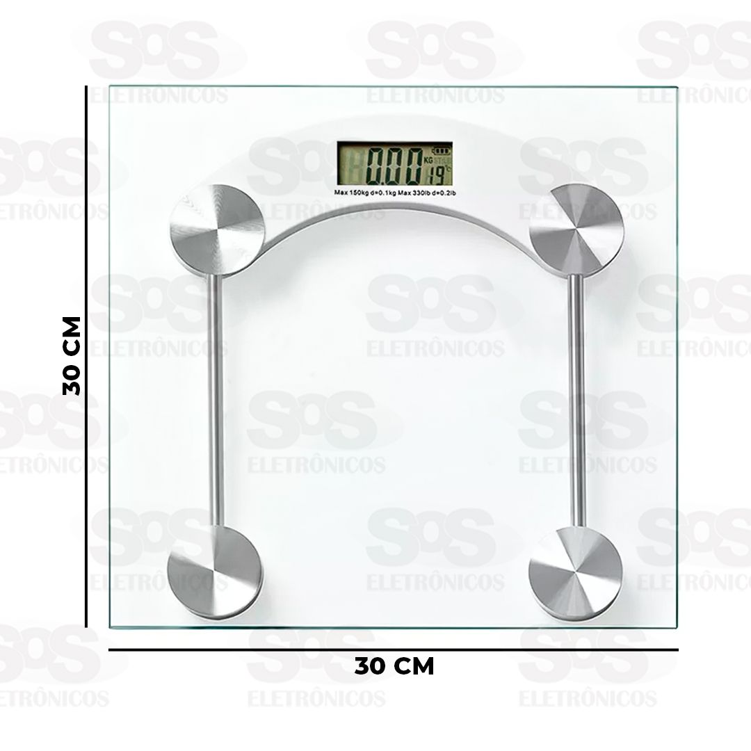 Balana De Banheiro Vidro At 180 Kilos B-Max BM-A13